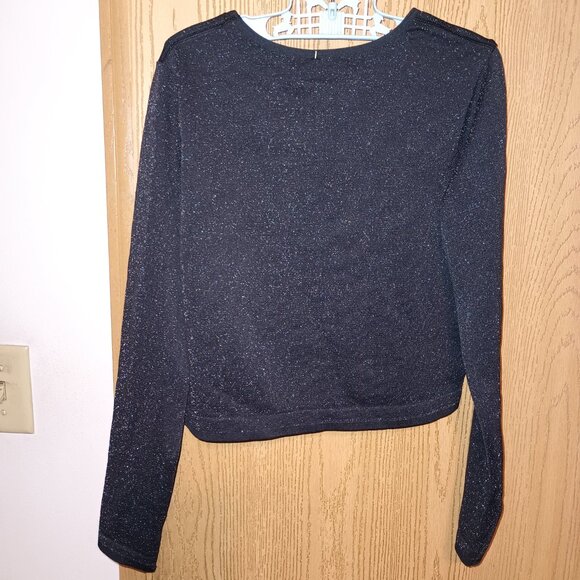 NEW Girls' Seamless Long Sleeve T-Shirt - All In Motion™ Black Sparkle - Picture 5 of 8